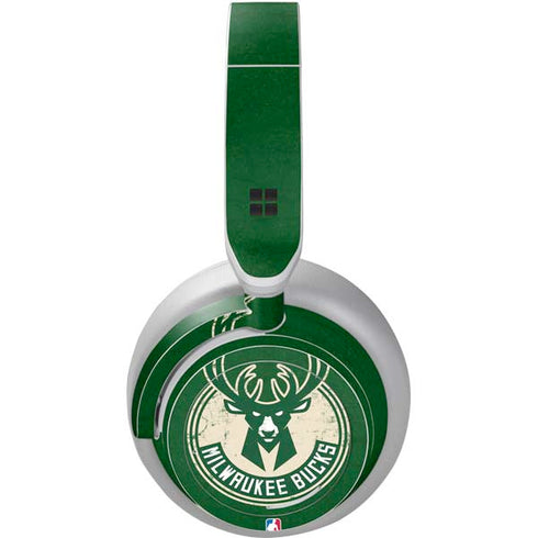 NBA Milwaukee Bucks Green Distressed Surface Headphones Skin